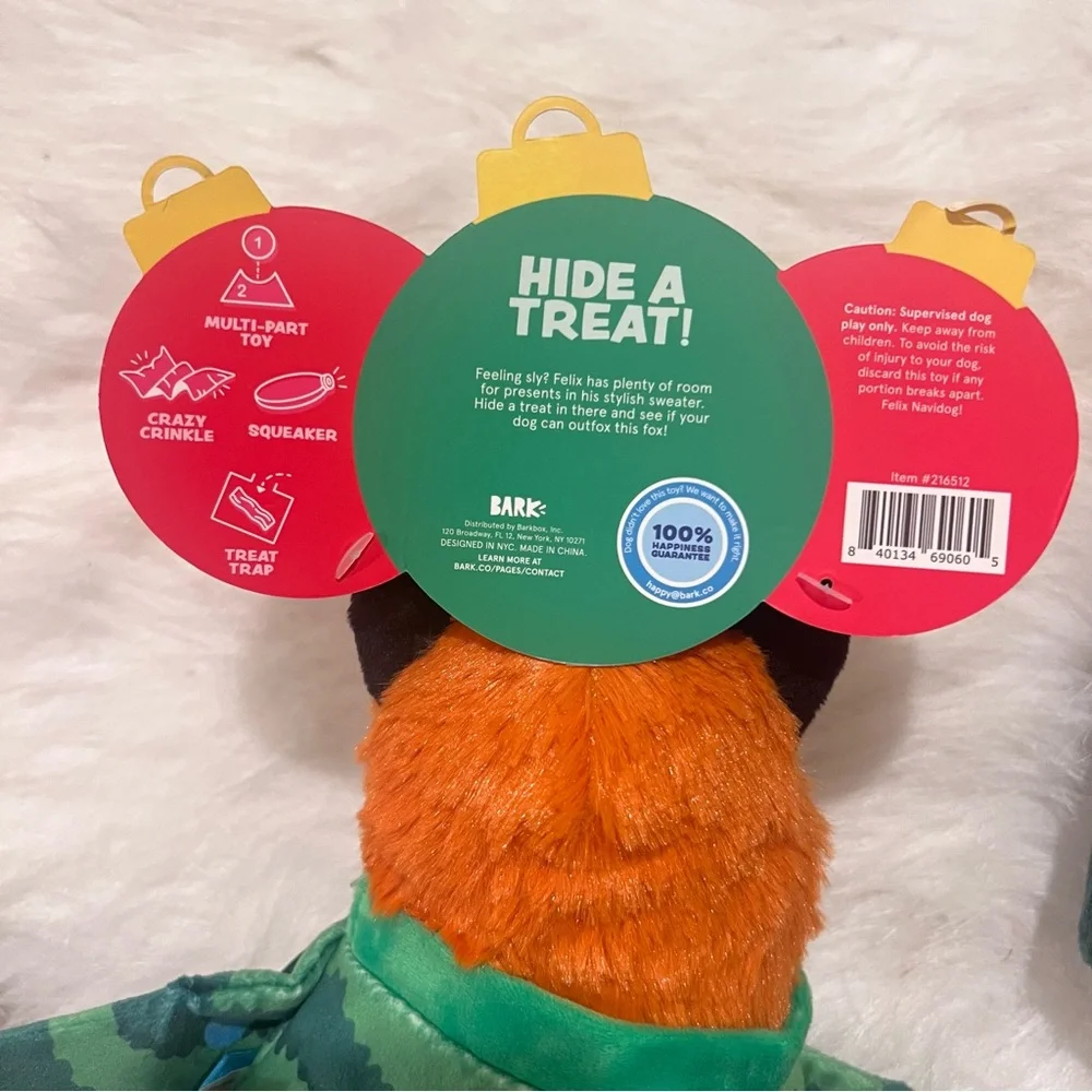 BARK: Squeaky Dog Toys (Lot3)